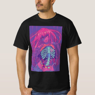 Halloween Anime  Spooky Anime Girl Waifu Scary  T-Shirt