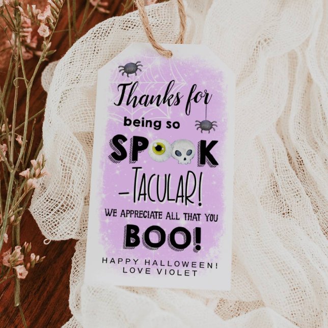 Halloween Appreciation Spooktacular Gift Tags (Creator Uploaded)