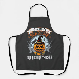 Halloween Art History Teacher Pumpkin Design Apron