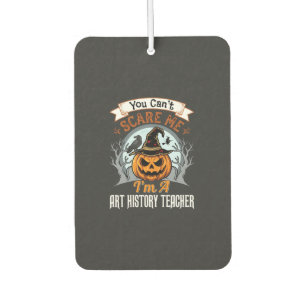 Halloween Art History Teacher Pumpkin Design Car Air Freshener