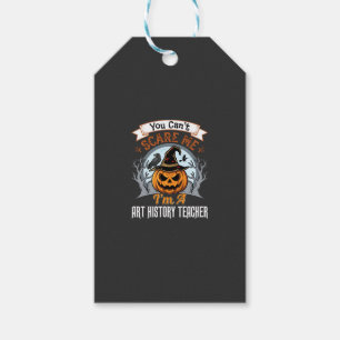 Halloween Art History Teacher Pumpkin Design Gift Tags