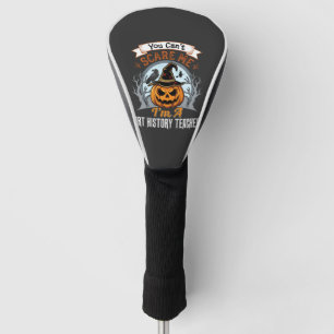 Halloween Art History Teacher Pumpkin Design Golf Head Cover