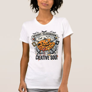 Halloween Art Teacher Spooky Classroom T-Shirt