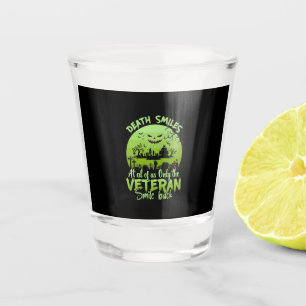 Halloween At Al Of Us Only The Veteran Smile Back Shot Glass