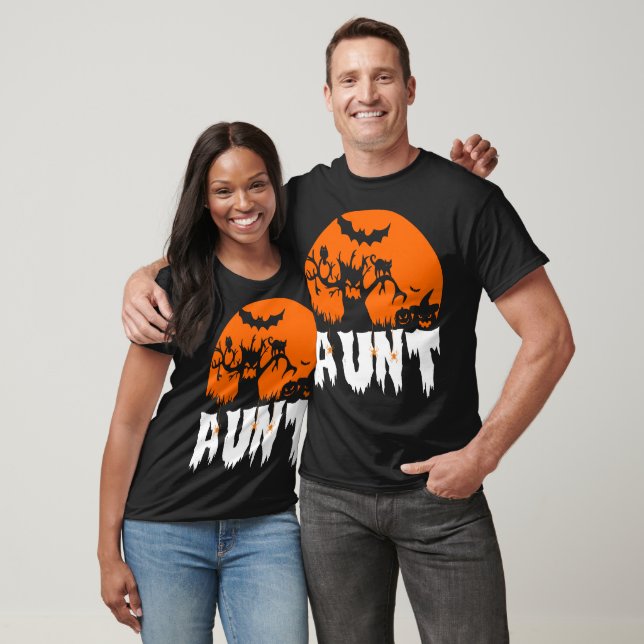 Halloween Aunt Scary 31st October Gift T-Shirt (Unisex)