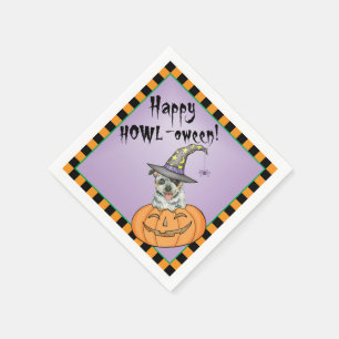 Halloween Australian Cattle Dog Napkin