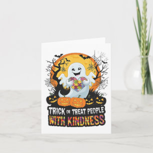 Halloween Autism Trick Or Treat People With Kindne Card