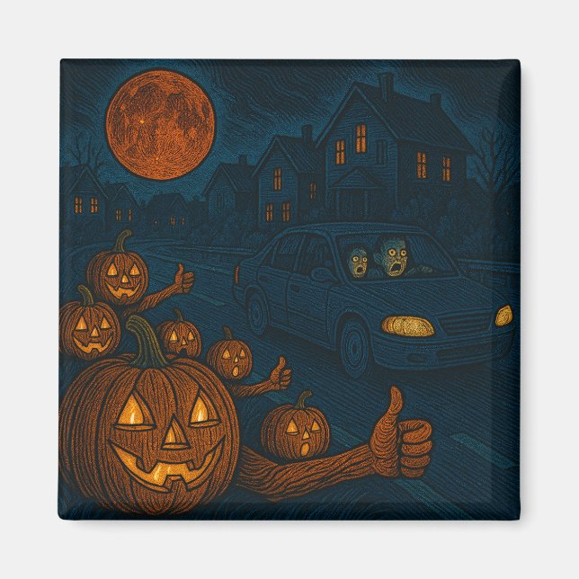 Halloween auto stop magnet (Front)