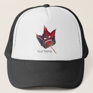 Halloween Autumn Foliage Leaf Fall Thanksgiving Trucker Hat