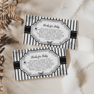 Halloween Autumn Gothic Spooky Books for Baby Enclosure Card