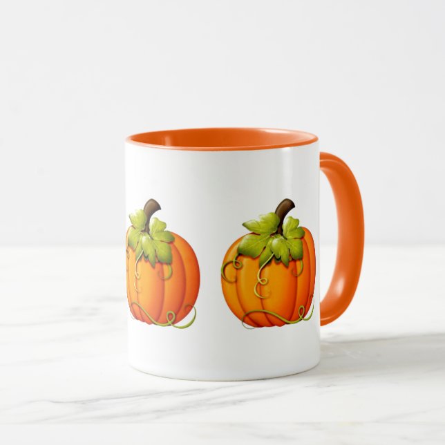 Halloween/Autumn Pumpkin Mug (Front Right)