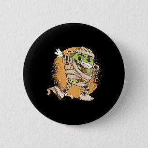 Halloween Avocado Mummy 6 Cm Round Badge