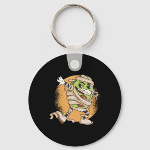 Halloween Avocado Mummy Key Ring