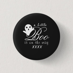 Halloween Baby Announcement Button