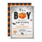 Halloween baby boy shower invitation. It's a boy