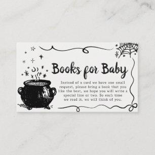Halloween Baby is Brewing Baby Books for Baby Enclosure Card