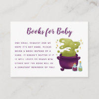 Halloween Baby Is Brewing Baby Shower Book Request