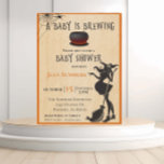 Halloween Baby is Brewing Witch October Postcard<br><div class="desc">This design may be personalised in the area provided by changing the photo and/or text. Or it can be customised by clicking Personalise this Template and then choosing the click to customise further option and delete or change the colour of the background, add text, change the text colour or style,...</div>
