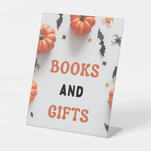 Halloween Baby Shower A Little Boo Invitation Pedestal Sign