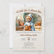 Halloween Baby Shower - A Little Boo Is Almost Due