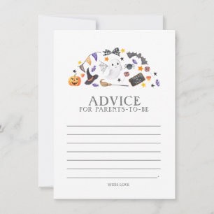 Halloween Baby Shower, Advice for Parents-to-be Card