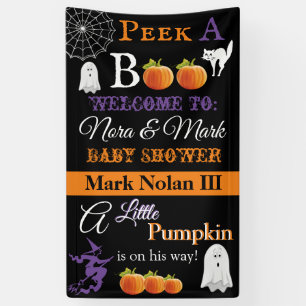 Halloween Baby Shower Banner