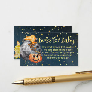 Halloween baby shower book request enclosure card