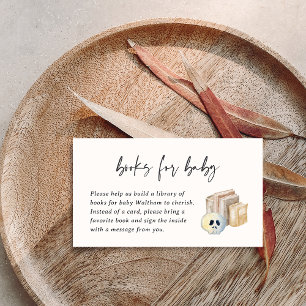 Halloween Baby Shower Book Request Enclosure Card