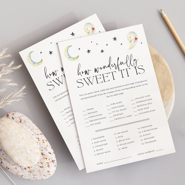 Halloween Baby Shower Candy Guessing Game Sheet (Creator Uploaded)