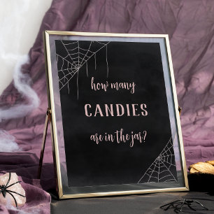 Halloween Baby Shower Candy Guessing Game Sign