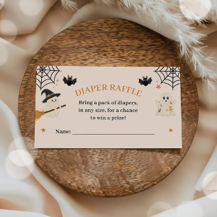 Halloween Baby Shower Diaper Raffle Enclosure Card