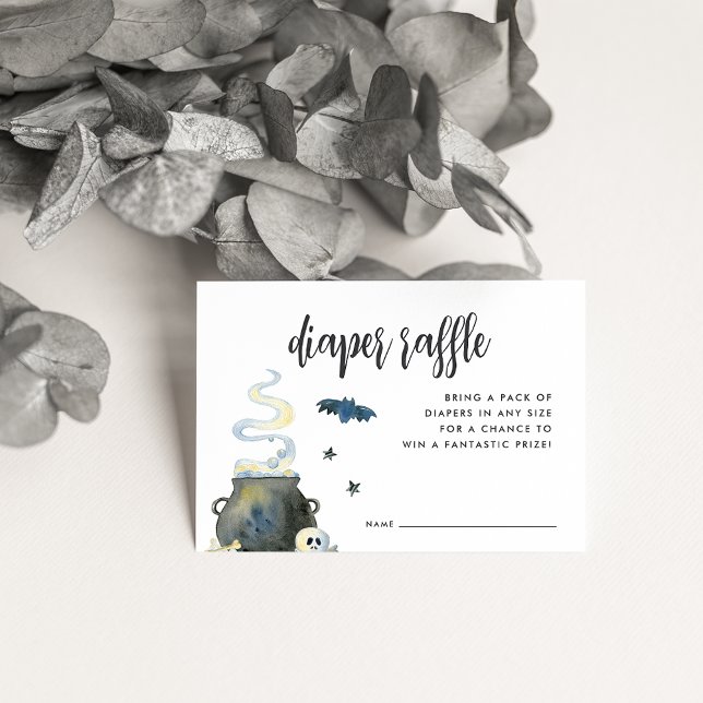 Halloween Baby Shower Diaper Raffle Enclosure Card (Creator Uploaded)