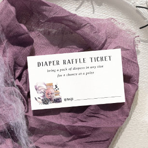 Halloween Baby Shower Diaper Raffle Enclosure Card