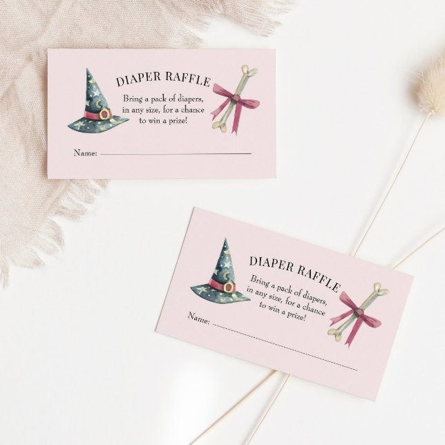 Halloween Baby Shower Diaper Raffle Insert Card (Creator Uploaded)