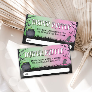 Halloween Baby Shower Diaper Raffle Ticket