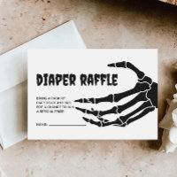 Halloween Baby Shower Diaper Raffle Ticket