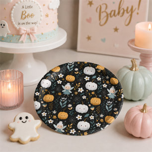 Halloween Baby Shower Fairy Pumpkin Plates