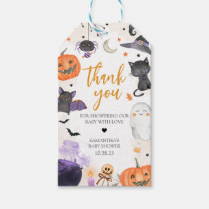 Halloween Baby Shower Favour Tags