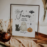 Halloween Baby Shower Favours Budget Flyer