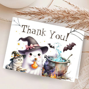 Halloween Baby Shower Folded Thank You Card