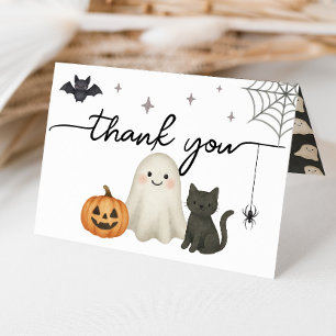 Halloween Baby Shower Folded Thank You Card