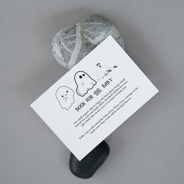 Halloween Baby shower game book for baby request E Enclosure Card (Creator Uploaded)