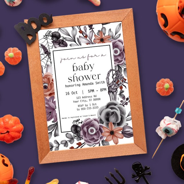 Halloween Baby Shower, Gender Neutral, October Invitation (Creator Uploaded)