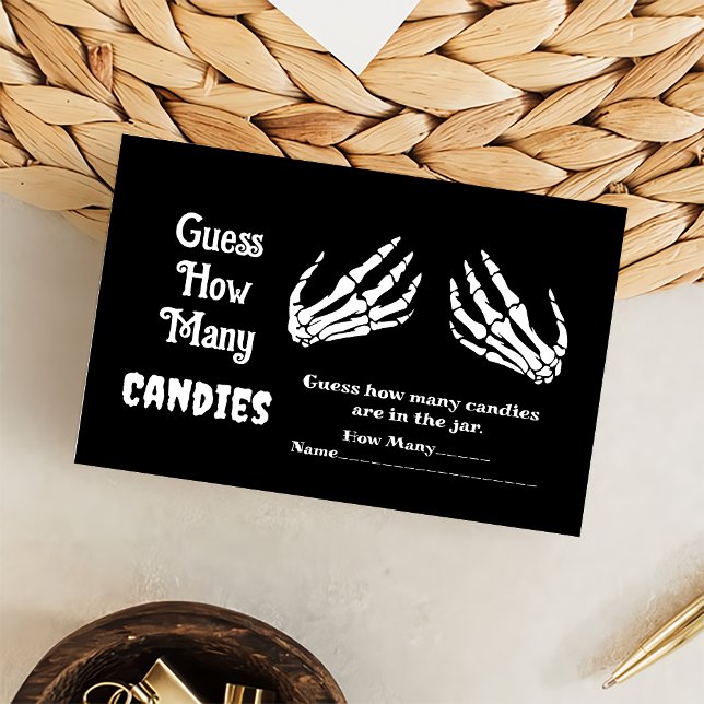 Halloween Baby Shower How Many Candies Game Enclosure Card (Creator Uploaded)