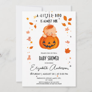 Halloween Baby Shower Invitation