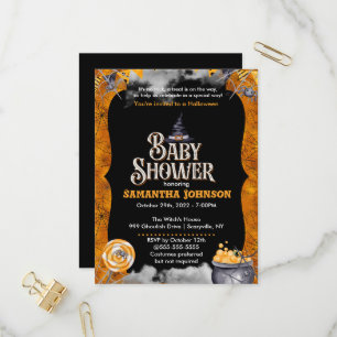 Halloween Baby Shower Invitation