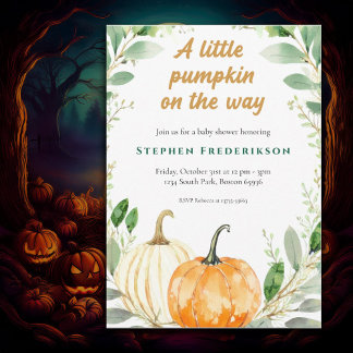 Halloween Baby Shower Invitation