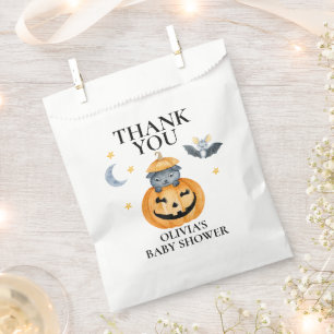 Halloween Baby Shower Jack-O-Lantern Pumpkin Favour Bag