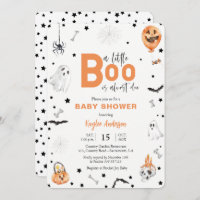 Halloween Baby Shower Little Boo invitation