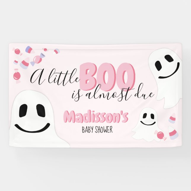 Halloween Baby Shower party decoration Banner (Horizontal)